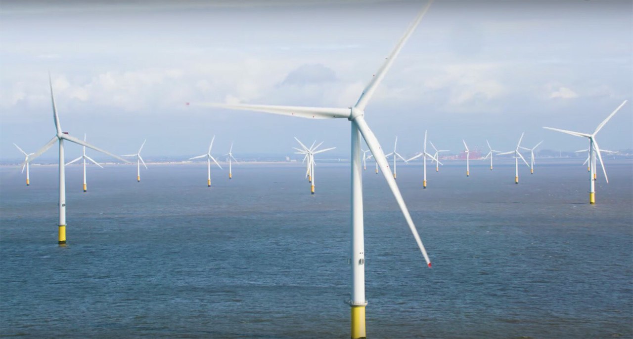 самые мощные в мире ветряные электрогенераторы Великобритания картинка