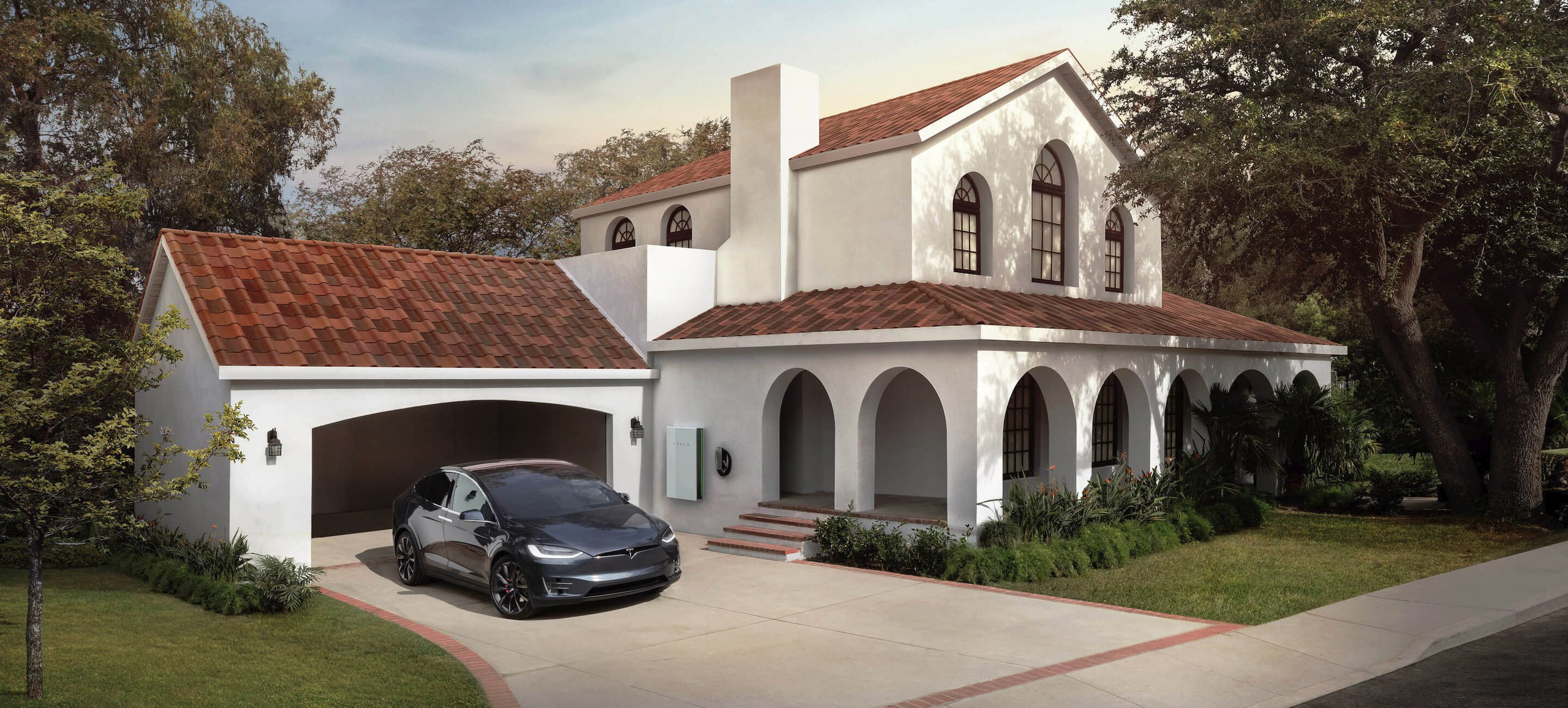 солнечная крыша от Tesla картинка