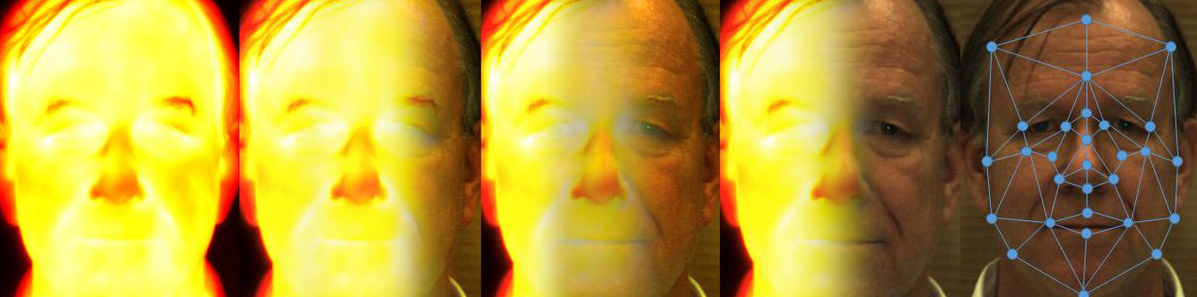 Конвертация теплового изображения лица в пригодное картинка