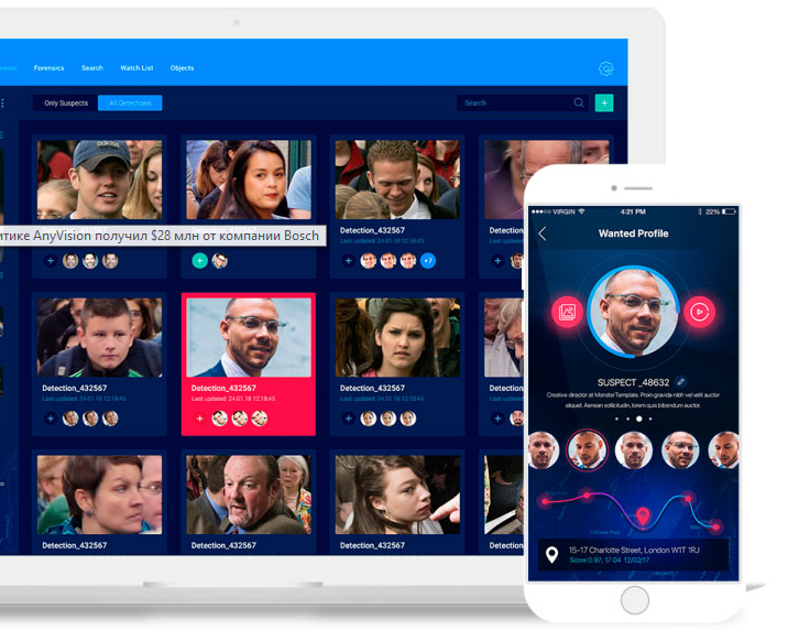 Стартап по видеоаналитике AnyVision картинка